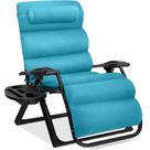 Cadeira Zero Gravity Best Choice Products, tamanho grande, azul claro