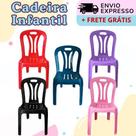 Cadeiras Infantil de Plástico Para Estudar Desenhar e Brincar Diversas Cores Lartec