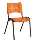 cadeiras iso fixa desmontável empilhavel - recepção - sala de espera - cor laranja cadeiras iso fixa desmontável empilhavel - recepção - sala de espera - cor laranja