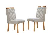 Cadeiras para Mesa de Jantar Estofada - Genova - Art Salas