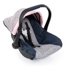 Cadeirinha de carro Doll Bayer Design cinza/azul/rosa borboleta 18"