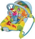 Cadeirinha de Descanso para Bebê Musical, Dino, Vibra e Toca Melodias, Acompanha Acessórios e brinquedos, Azul, Dican