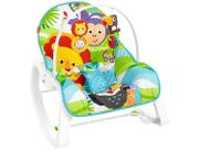 Cadeirinha de Descanso Reclinável Vibratória - com Móbile Fisher-Price Macaquinho e Leão Rocker