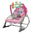 Cadeirinha Descanso Bebe Musical Balanço Vibratória Mobile Rosa