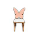 Cadeirinha infantil em mdf rosa