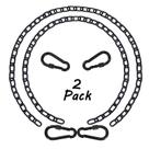 Cadena para Silla Hamaca JACNITAD 44 cm Paquete de 2 con 4 Mosquetones 300 kg
