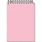 Caderneta Apontamento 1/16 Rosa Capa Dura Espiral 64 Folhas - Pacote com 10
