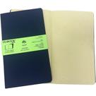 Caderneta Filibook Note 30 Folhas 21 X 12,5 CM AZUL/MARROM - Pacote com 2 Unidades