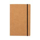 Caderneta Tipo Moleskine Quadriculada Capa Kraft com elástico Para Fechamento Kit 10 Unidades
