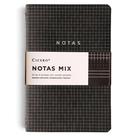 Cadernetas Revistas Notas Mix Preto kit com 4 unidades 14x21cm Cicero