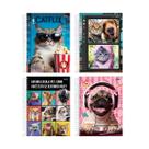 Caderninho Espiral 80Fls 1/4 Funny Pets Jandaia Premium Caderninho Espiral 80Fls 1/4 Funny Pets Jandaia Premium