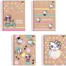 Caderno 01X1 Capa Dura Hello KITTY KRAFT 80 Folhas Pacote com 4 Unidades