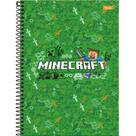 Caderno 01X1 Capa Dura Minecraft 80 Folhas Pacote com 04