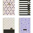 Caderno 01X1 Capa Dura Rebecca Bonbon 80 Folhas Pacote com 4