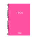 Caderno 1/4 80 Fls Capa Plástica Tilibra - Neon Pink
