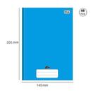 Caderno 1/4 Brochura Linha C/D 48 Fls Azul - Tilibra