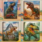 Caderno 1 Matéria com Adesivo 80 Folhas Capa Dura Dinozoo Sortido