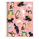 Caderno 10 Matérias Capa Dura Purrfect Cats c/160 Folhas Tilibra