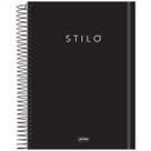 Caderno 10 Matérias Capa Stilo Preta Universitário Escolar Faculdade