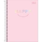 Caderno 10 Materias Colegial Happy 160fls Capas Sortidas