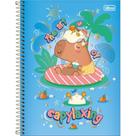 Caderno 10X1 Capa Dura Capivara Capyclub 160Fls