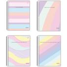 Caderno 10X1 Capa Dura Colegial Cristales 160 Folhas Pacote com 4
