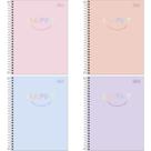 Caderno 10X1 Capa Dura Colegial HAPPY 160 Folhas - Pacote com 4 Caderno 10X1 Capa Dura Colegial HAPPY 160 Folhas - Pacote com 4