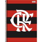 Caderno 10X1 Capa Dura Flamengo 160 Folhas - Pacote com 4