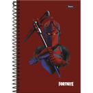 Caderno 10X1 Capa Dura Fortnite 160FLS PCT com 04