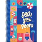 Caderno 12X1 Capa Dura HIGH Feminino 192 Folhas Pacote com 4 Unidades