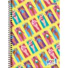 Caderno 15X1 Capa Dura POP Collection 300 Folhas - Pacote com 02 Unidades