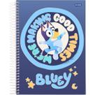 Caderno 1x1 Capa Dura Hot Stamping Bluey 80 Folhas Jandaia