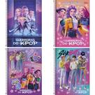 Caderno 1X1 Guerreiras do K-POP 80 Folhas Tilibra