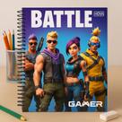 Caderno 20 Matérias Gamer Espiral 320 Folhas Capa Dura Estampas Sortidas