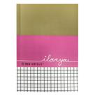 Caderno A5 I Love You - Pautado/ 32 Folhas