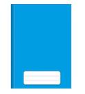Caderno Agenda Escolar Pequeno Brochura Capa Dura 48 Folhas Cor:Azul