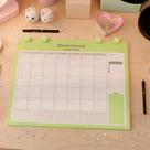 Caderno agenda planner mensal semanal organização vida estudante trabalhador executivo