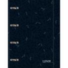 Caderno Argolado Cartonado Universitário com Elástico Lunix Preto 80 Folhas Tilibra Ref 33464