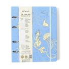 Caderno Argolado Cícero Origens Pautado 17x24 Aqua Azul