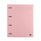 Caderno Argolado Fichário Rosa Tom Pastel YES A4 Colegial Universitário Bloco 96 Folhas 5 Divisórias
