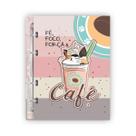 Caderno argolado-merci papelaria 80 folhas 90 grs-café Caderno argolado-merci papelaria 80 folhas 90 grs-café