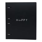 Caderno Argolado Plástico Tamanho Colegal 3,5 X 22 X 27 Cm - Poli - POLIBRAS Cor:Preto