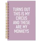 Caderno BESERH Funny Campus for Work com 164 páginas - roxo