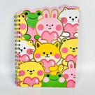 Caderno Bloco De Anotações Espiral Pautado Fofo 60 Folhas Acabamento Metalizado DF-08 Caderno Bloco De Anotações Espiral Pautado Fofo 60 Folhas Acabamento Metalizado DF-08