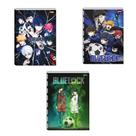 Caderno Blue Lock Anime de Futebol Brochurão Jandaia 80 Folhas