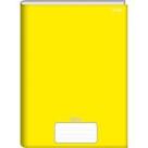 Caderno brochura 1/4 (capa dura) Stiff 48 Folhas Amarelo - Jandaia