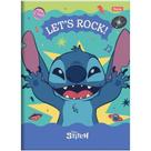 Caderno Brochura 1/4 Capa Dura STITCH 80 Folhas Pacote com 5