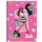Caderno brochura capa dura 1/4 80 folhas Barbie Foroni