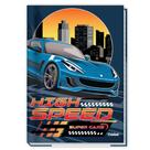 Caderno Brochura Capa Dura 1/4 Pequeno Super Cars 80 Folhas CREDEAL