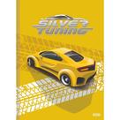 Caderno Brochura Capa Dura Universitário Silver Tuning Carros 80 Folhas SD Estampa 3